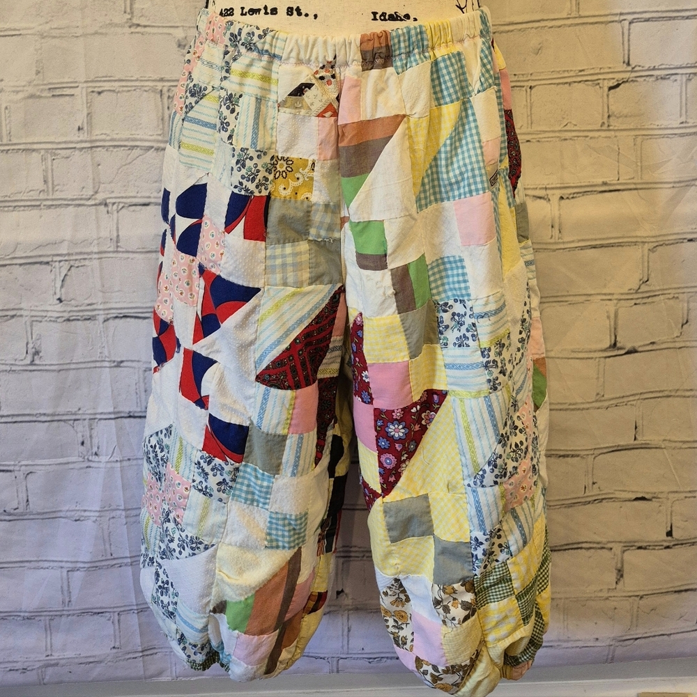 Patchwork Women's Bloomers Multi Colored NWT - image 2